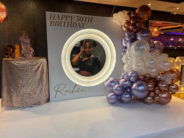 Birthday photo booth backdrop