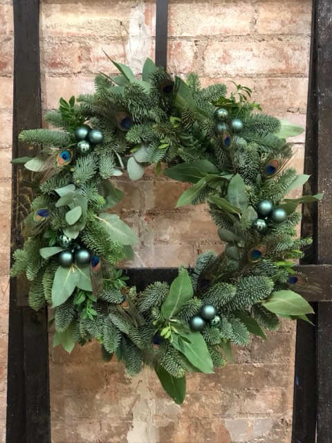 Finished Christmas wreath